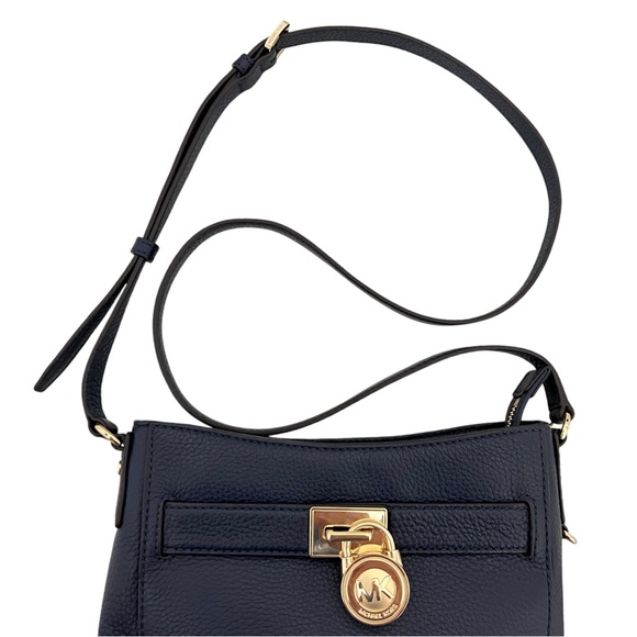 MICHAEL KORS Hamilton Traveler Crossbody Bag Navy Blue - Picture 7 of 16